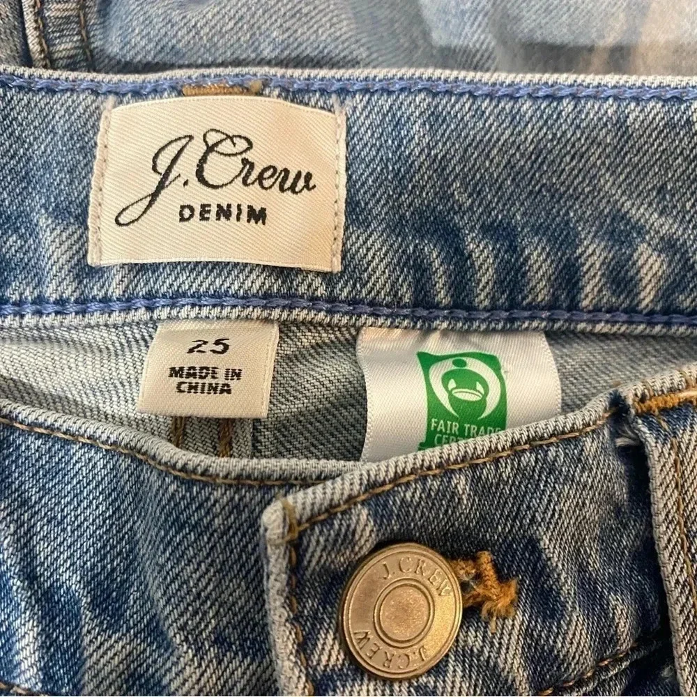 J. CREW Women's Size 25 Light Chester Wash Slim Relaxed Fit Boyfriend Jean